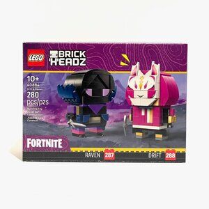 LEGO 40884 Brickheadz Drift & Raven Fortnite NIB New in Hand
